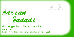 adrian hadadi business card